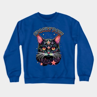 Spooky Petz- Witchy Kitty Crewneck Sweatshirt